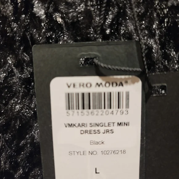 Vero Moda Black Textured Mini Dress - Picture 7 of 12
